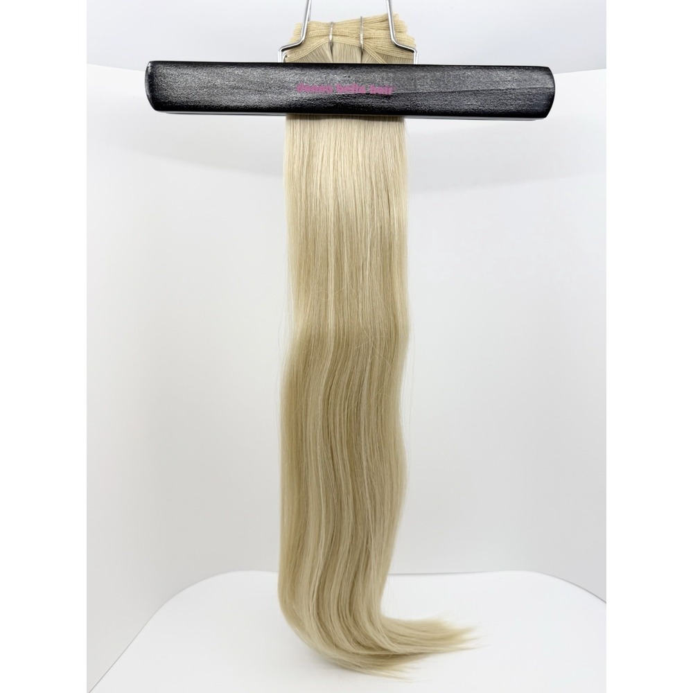 Donna Bella Hybrid Weft Extension Full Pack 22" #12N Cool Platinum Blonde NEW
